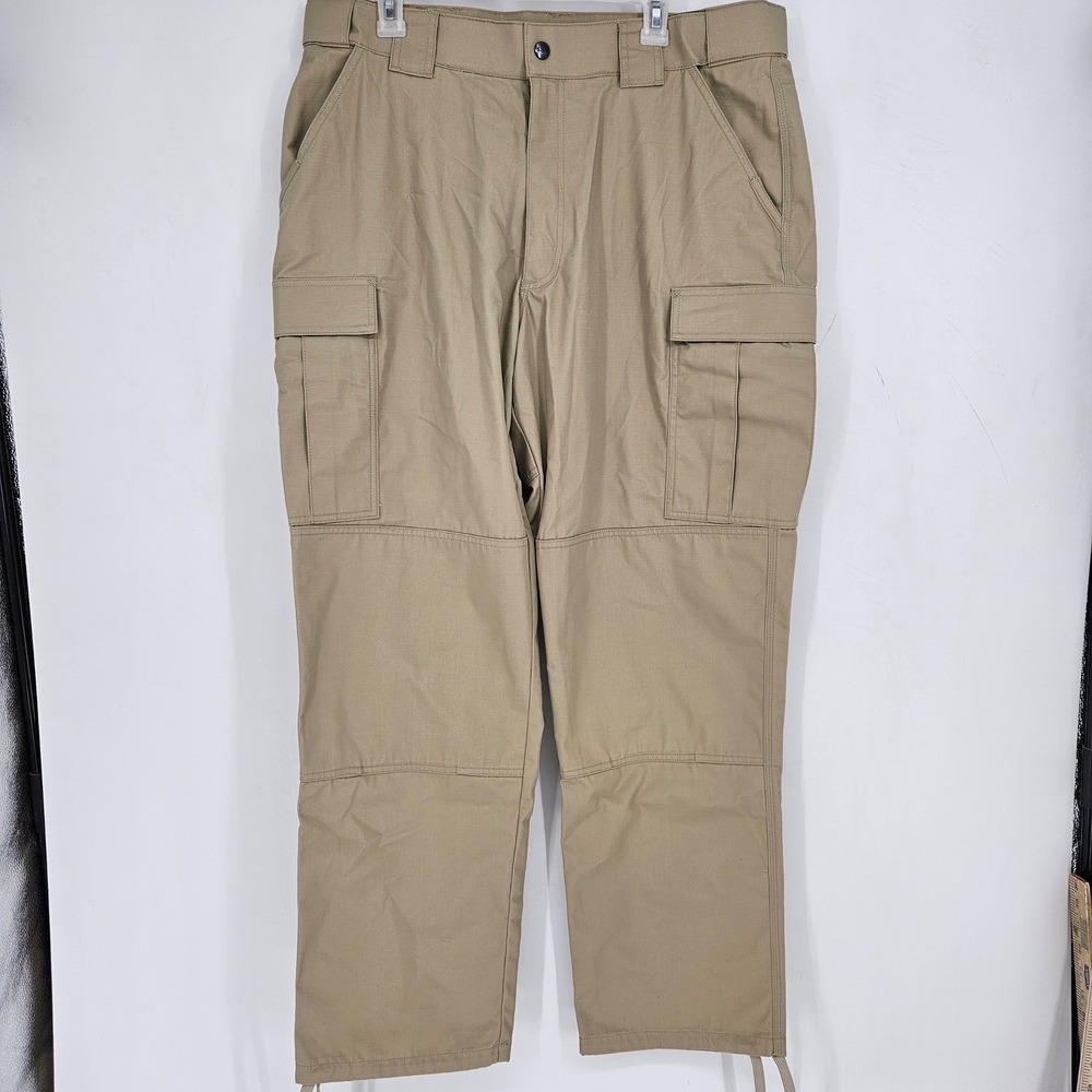 5.11 Tactical Pants Mens Extra Large TDU Cargo Khaki Tan Outdoors Relaxed Fit‎
